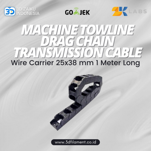 Machine Towline Drag Chain Transmission Cable Wire Carrier 25x38 mm 1 Meter Long for 3D Printer CNC Router